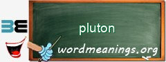 WordMeaning blackboard for pluton